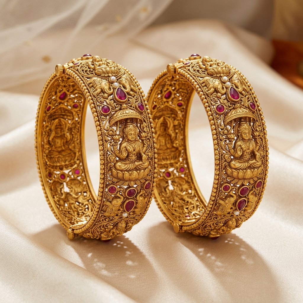 Gold Bangles & Kadas